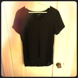 Ro & De Essential Black Blouse